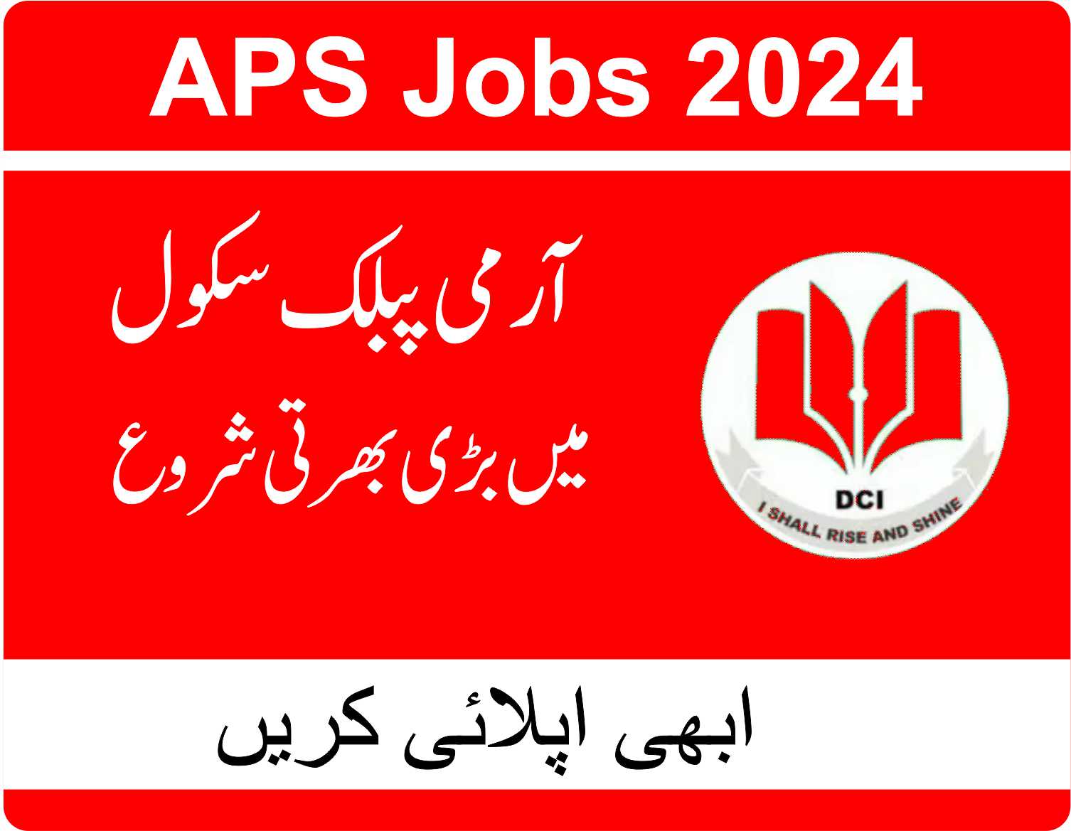 Army Public School DCI Jobs 2024 in Pakistan